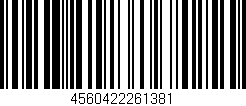 Código de barras (EAN, GTIN, SKU, ISBN): '4560422261381'
