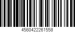 Código de barras (EAN, GTIN, SKU, ISBN): '4560422261558'