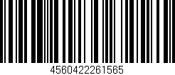 Código de barras (EAN, GTIN, SKU, ISBN): '4560422261565'