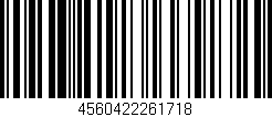 Código de barras (EAN, GTIN, SKU, ISBN): '4560422261718'
