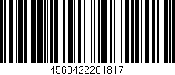 Código de barras (EAN, GTIN, SKU, ISBN): '4560422261817'