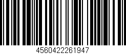 Código de barras (EAN, GTIN, SKU, ISBN): '4560422261947'