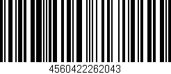 Código de barras (EAN, GTIN, SKU, ISBN): '4560422262043'