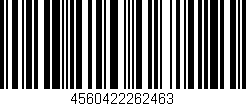 Código de barras (EAN, GTIN, SKU, ISBN): '4560422262463'
