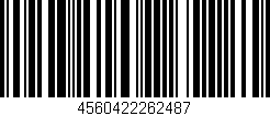 Código de barras (EAN, GTIN, SKU, ISBN): '4560422262487'