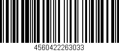 Código de barras (EAN, GTIN, SKU, ISBN): '4560422263033'