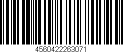 Código de barras (EAN, GTIN, SKU, ISBN): '4560422263071'