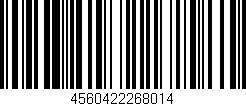 Código de barras (EAN, GTIN, SKU, ISBN): '4560422268014'