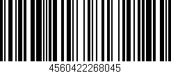 Código de barras (EAN, GTIN, SKU, ISBN): '4560422268045'