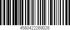 Código de barras (EAN, GTIN, SKU, ISBN): '4560422269028'