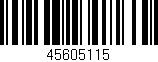 Código de barras (EAN, GTIN, SKU, ISBN): '45605115'