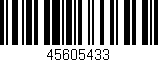 Código de barras (EAN, GTIN, SKU, ISBN): '45605433'