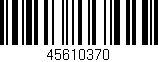 Código de barras (EAN, GTIN, SKU, ISBN): '45610370'