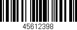 Código de barras (EAN, GTIN, SKU, ISBN): '45612398'