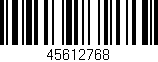 Código de barras (EAN, GTIN, SKU, ISBN): '45612768'