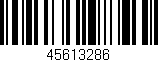 Código de barras (EAN, GTIN, SKU, ISBN): '45613286'