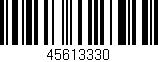 Código de barras (EAN, GTIN, SKU, ISBN): '45613330'