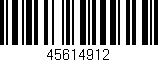 Código de barras (EAN, GTIN, SKU, ISBN): '45614912'