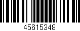 Código de barras (EAN, GTIN, SKU, ISBN): '45615348'