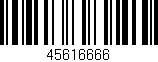 Código de barras (EAN, GTIN, SKU, ISBN): '45616666'