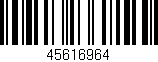 Código de barras (EAN, GTIN, SKU, ISBN): '45616964'