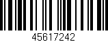 Código de barras (EAN, GTIN, SKU, ISBN): '45617242'