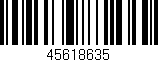 Código de barras (EAN, GTIN, SKU, ISBN): '45618635'