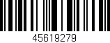 Código de barras (EAN, GTIN, SKU, ISBN): '45619279'