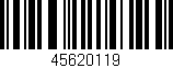 Código de barras (EAN, GTIN, SKU, ISBN): '45620119'