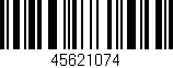Código de barras (EAN, GTIN, SKU, ISBN): '45621074'