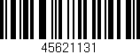 Código de barras (EAN, GTIN, SKU, ISBN): '45621131'
