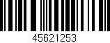 Código de barras (EAN, GTIN, SKU, ISBN): '45621253'