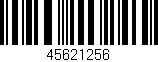Código de barras (EAN, GTIN, SKU, ISBN): '45621256'