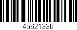 Código de barras (EAN, GTIN, SKU, ISBN): '45621330'