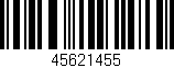 Código de barras (EAN, GTIN, SKU, ISBN): '45621455'