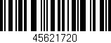 Código de barras (EAN, GTIN, SKU, ISBN): '45621720'