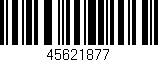 Código de barras (EAN, GTIN, SKU, ISBN): '45621877'