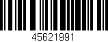 Código de barras (EAN, GTIN, SKU, ISBN): '45621991'