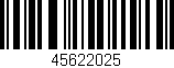 Código de barras (EAN, GTIN, SKU, ISBN): '45622025'