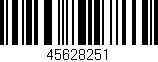 Código de barras (EAN, GTIN, SKU, ISBN): '45628251'