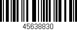 Código de barras (EAN, GTIN, SKU, ISBN): '45638830'
