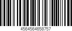 Código de barras (EAN, GTIN, SKU, ISBN): '4564564658757'