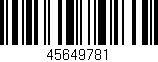 Código de barras (EAN, GTIN, SKU, ISBN): '45649781'