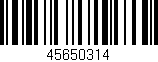 Código de barras (EAN, GTIN, SKU, ISBN): '45650314'