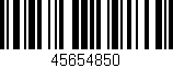 Código de barras (EAN, GTIN, SKU, ISBN): '45654850'