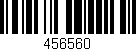 Código de barras (EAN, GTIN, SKU, ISBN): '456560'