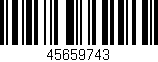 Código de barras (EAN, GTIN, SKU, ISBN): '45659743'