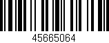 Código de barras (EAN, GTIN, SKU, ISBN): '45665064'