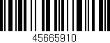 Código de barras (EAN, GTIN, SKU, ISBN): '45665910'