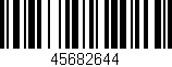 Código de barras (EAN, GTIN, SKU, ISBN): '45682644'